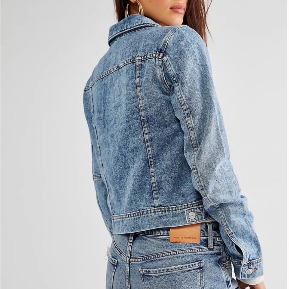 We the Free People Light Blue Rumor Denim Jacket - Picture 4 of 10